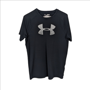 Under Armour Black Tshirt Size Youth Extra Large Heat Gear